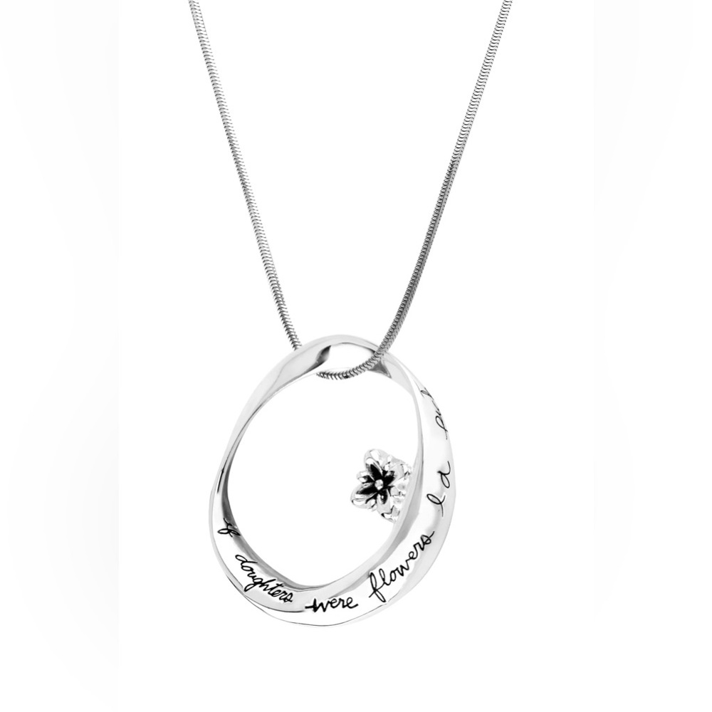 Little luxuries 100% sterling silver necklace, daughter, new mom, chain pendant